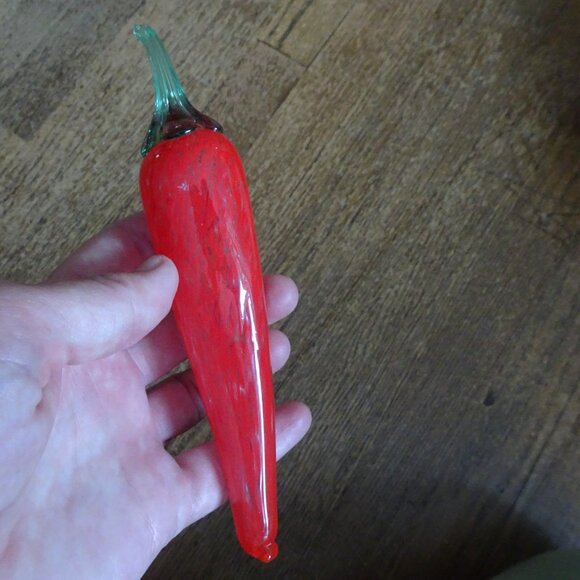 Vintage Glass Red Pepper - Picture 5 of 6